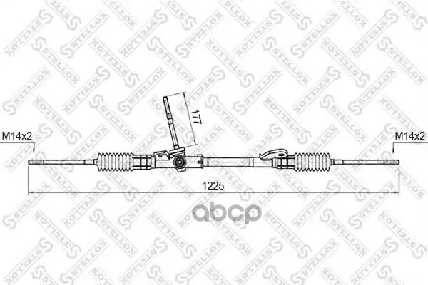 00-35015-Sx_рейка Рулевая Механическая! С Рулевыми Тягами Ford Escort All 09/90 Stellox 0035015sx Stellox арт. 0035015SX