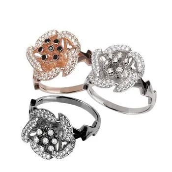 

Silver ring with cubic zirconia