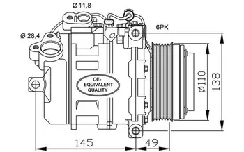 

NRF Compressor, air conditioning