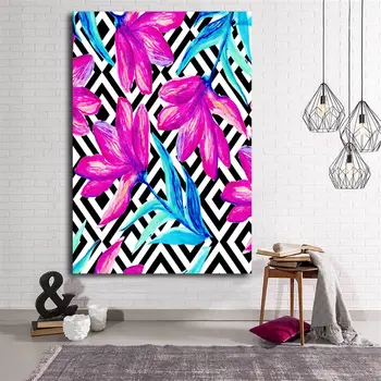 

Pink Floral Canvas Table