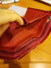 HH-cartera y monedero de piel auténtica para mujer, monedero pequeño de lujo
