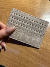 100% de cuero de vaca genuino arcoíris de caramelo, tarjetero de Color, banco, titular de la tarjeta de crédito, caja de regalo de identificación, funda delgada