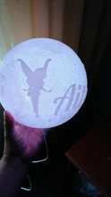 Night-Light Moon-Lamp Gift Photo-Customized 3d-Printing Rechargeable Personality 