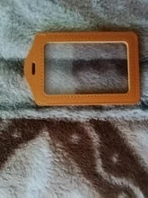 De cuero de la PU 1PC funda de credencial de identificación y borde de Color cordón agujeros Banco tarjeteros ID titulares Accesorios