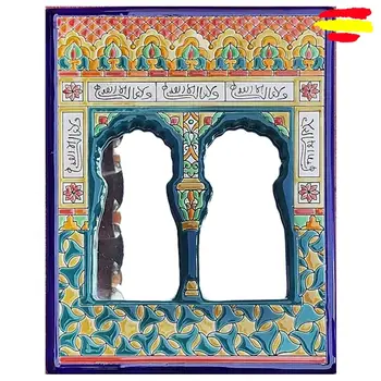 

Mirror Ceramic 30x23cm/11.8x9.0in - Ceramics enameled up handmade - Made in Spain - MIJASCERAMIC - ARTECER -