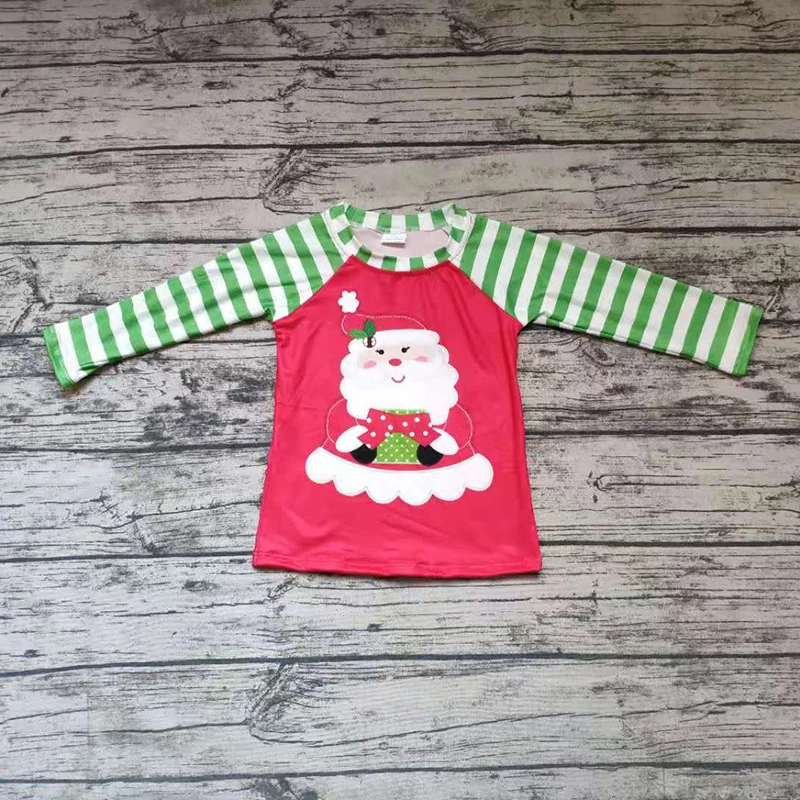 My First Christmas/зимняя одежда для маленьких девочек модная футболка унисекс Детские футболки Санта с длинными рукавами для мальчиков детские топы для девочек
