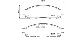 

Brake disc pads front. Mitsubishi L 200 / Triton (ka_t kb_t) 01/04-12/15 / Mitsubishi L Brembo item No. p54038