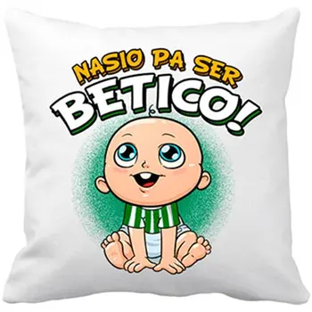 

Cushion with insert born to be Bético Betis soccer