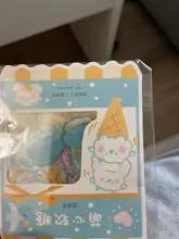 VanYi-adhesivo de papelería Kawaii, pegatinas coreanas de escritorio, dibujos animados, pegatina decorativa para uso diario, 45 Uds./PVC