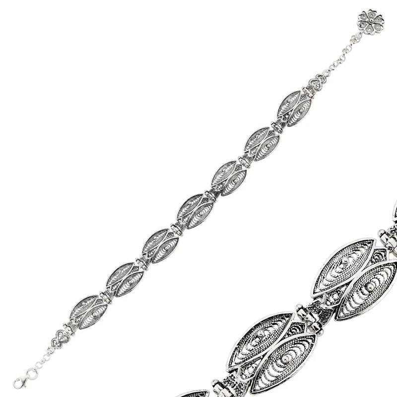 

Silver 925 Sterling Filigree Pattern Bracelet