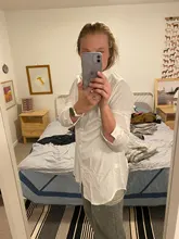 Blusas informal de manga larga para otoño camisa blanca mujer de talla grande para Estilo Vintage rosa 2020