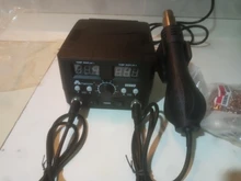 Estación de soldadura de pistola de aire caliente digital ESD, 800W, 2 en 1, 220v, para Estación de reparación SMD, actualización 8586