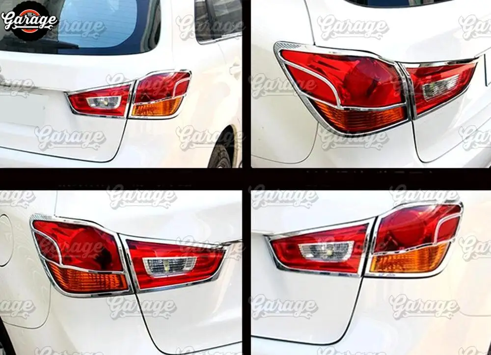 Накладки на задние фары для Mitsubishi Outlander Sport 2013- ABSplastic molding 1 комплект/2 шт. украшение автомобиля stylin