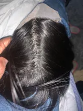 Mifil-extensiones de cabello humano brasileño Remy, accesorio de pelo liso con cierre de 20 pulgadas y Base de seda sintética 4 por 4, solo 10-22 pulgadas