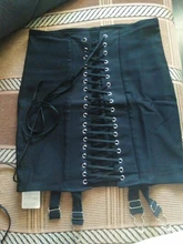Black Skirt Clubwear Lace-Up Sexy Gothic-Style High-Waist Fashion Women Jiezuofang Female