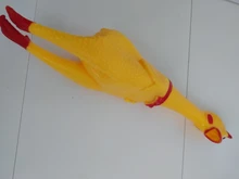 Toy Dog-Gadgets Rubber Chicken Pet-Dog Pet-Supplies Funny Squawking Yellow for Cat Screaming