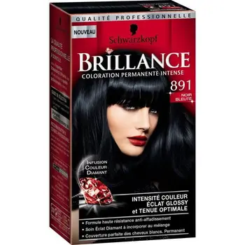 

SCHWARZKOPF Glow night bright permanent color-blueish Black 891
