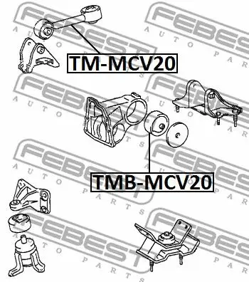 Опора двигателя TOYOTA CAMRY 96 06 прав. FEBEST TM MCV20| |