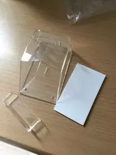 OOTDTY-funda impermeable para timbre de puerta inalámbrico, timbre, botón transparente
