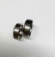 Anillo de acero inoxidable negro para hombre y mujer, joyería con abalorio, 2017