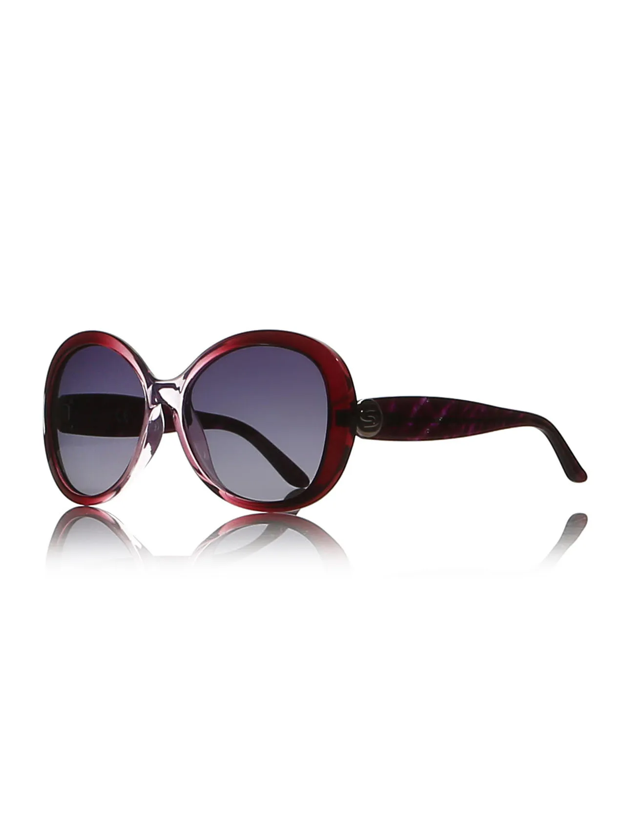 

Women's sunglasses S. C 4085 03 bone Burgundy organic rectangle rectangular 58-16-139 suncity