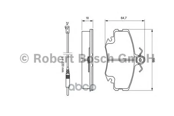 Колодки Тормозные Дисковые Renault Logan, Megane, Clio Передние Bosch арт. 0986467720