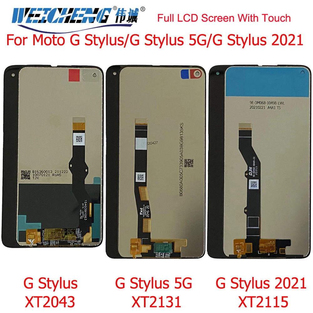 Per Motorola Moto G Stylus Xt2043 Display Lcd Touch Screen Per Motorola G Stylus 2021 Xt2115 Display Lcd G Stylus 5G Xt2131 2022