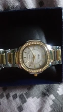 Geneva 2020-Reloj para mujer de lujo, cuarzo con diamantes, pulsera, dorado, cronógrafo femenino