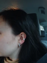 Pendientes de Clip de Cruz Simple para mujer y niña, 2 uds., aretes de Zirconia cúbica con perlas, Clip para oreja sin joyería Piercing