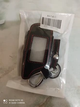 3 botones de cuero coche-estilo de cubierta para Starline B9 B6 A91 A61 Twage dos forma de sistema de alarma para coche llavero