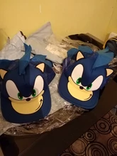 Gorra de béisbol con estampado de Sonic y hip hop, gorro de béisbol con estampado de dibujos animados, ajustable, color azul