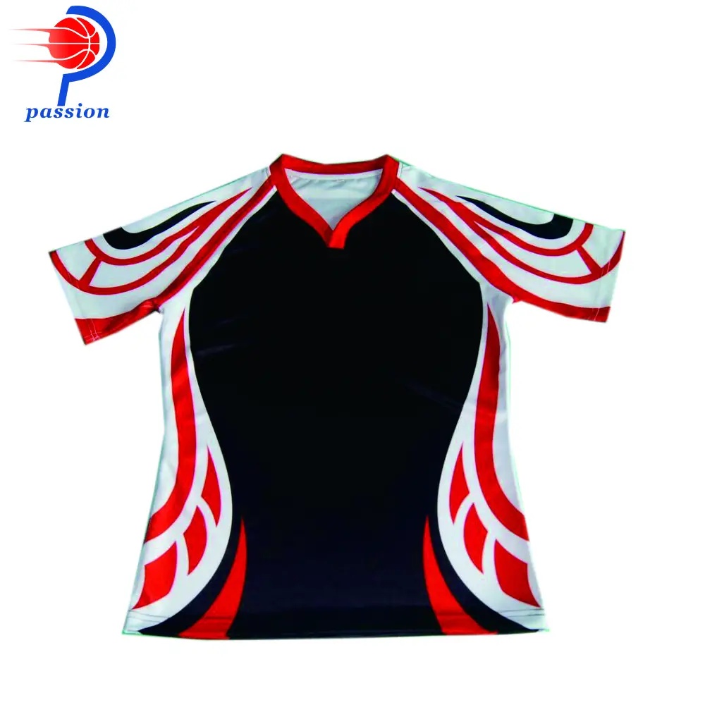 Rugby Jerseys Sublimated Chest Black Green