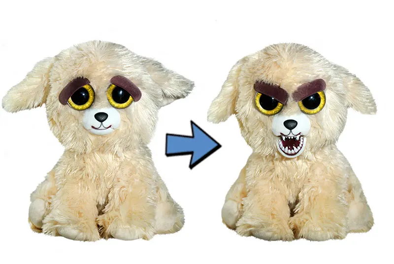 Golden Doodle Growl Веселые домашние животные игрушки Плюшевая сердитая кукла животных подарок Золотая собака - Цвет: Golden Doodle Growl