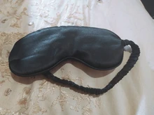 Las mujeres de seda imitada antifaz para dormir de viaje portátil parche Ojo de siesta parche venda de reposo de la cubierta de ojo máscara de dormir noche visera