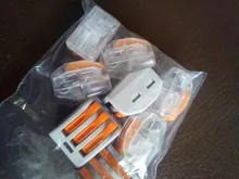 Cable-Connectors Splicing Push-In-Terminal-Block Fast-Wire Mini SPL-2/3 Compact Spring