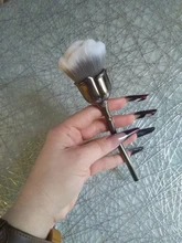 LAIKOU-cepillo de polvo para manicura rosa, brochas para colorete en polvo, Gel para uñas a la moda, accesorios de Material para uñas