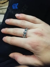 Huitan-Anillo de defensa de Mitología nórdica para hombre, tótem de lobo gigante, moda Hip Hop, Rock, Unisex, regalo Punk