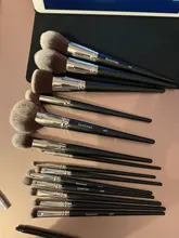 Sywinas brocha maquillaje set 15 piezas Kit de herramienta brochas de maquillaje de pelo sintético natural negro de alta calidad brochas maquillaje profesional