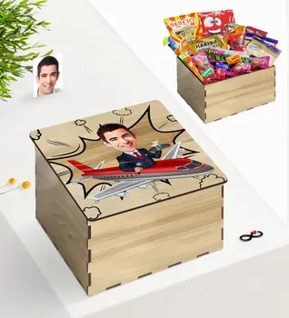 

Tailor-made In Wooden Box Bay Host Caricature Of Nostalgic Lezzetler Gift set