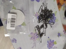 20 piezas de bola de acero inoxidable de pesca gira de 0-7 # Rolling mar pesca gira fotos conector accesorios de pesca