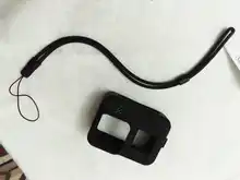 Funda de silicona que protege la GoPro Hero 8, protector de pantalla de vidrio templado, tapa de objetivo, accesorios