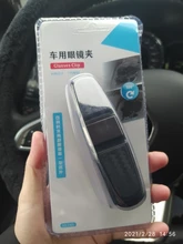 Cases Sunglasses-Holder Auto-Accessories Car-Sun-Visor Portable Ticket-Card-Clamp ABS