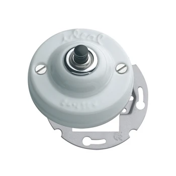 

Mechanism porcelain recessed push button Black