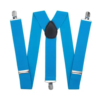 

Suspenders for trousers wide (3.5 cm, 3 clips, blue) 52875
