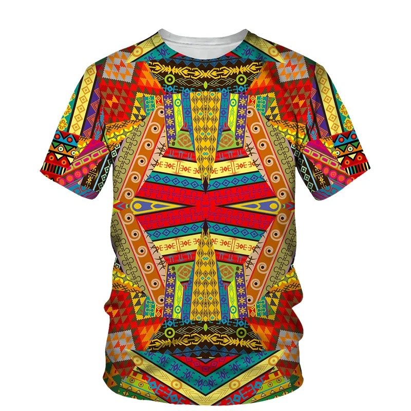 cool shirts for men Summer 3D African Print Men's/Women's T-Shirt Casual O Neck Short Sleeve Tee Top Vintage Style Dashiki Couple Streetwear Clothes men t shirts