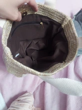 Bolso de paja de gran capacidad para mujer, canasta tejida hecha a mano, para playa, estilo bohemio, de lona, 2020