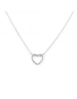 

Silver necklace with Heart