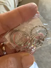 KISSWIFE-Juego de 8 anillos de color dorado para mujer, diseño redondo simple, hecho a mano, anillo geométrico, regalos de joyería para mujer