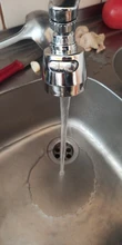 Kitchen Faucet Nozzle Sprayer Shower WATER-ROTATABLE-FILTER Splash-Proof Tap Stainless-Steel