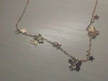 Gargantilla de mariposa de LATS para mujer, Collar llamativo con cadena de color dorado, mejores joyas brillantes para fiesta, novedad de 2020